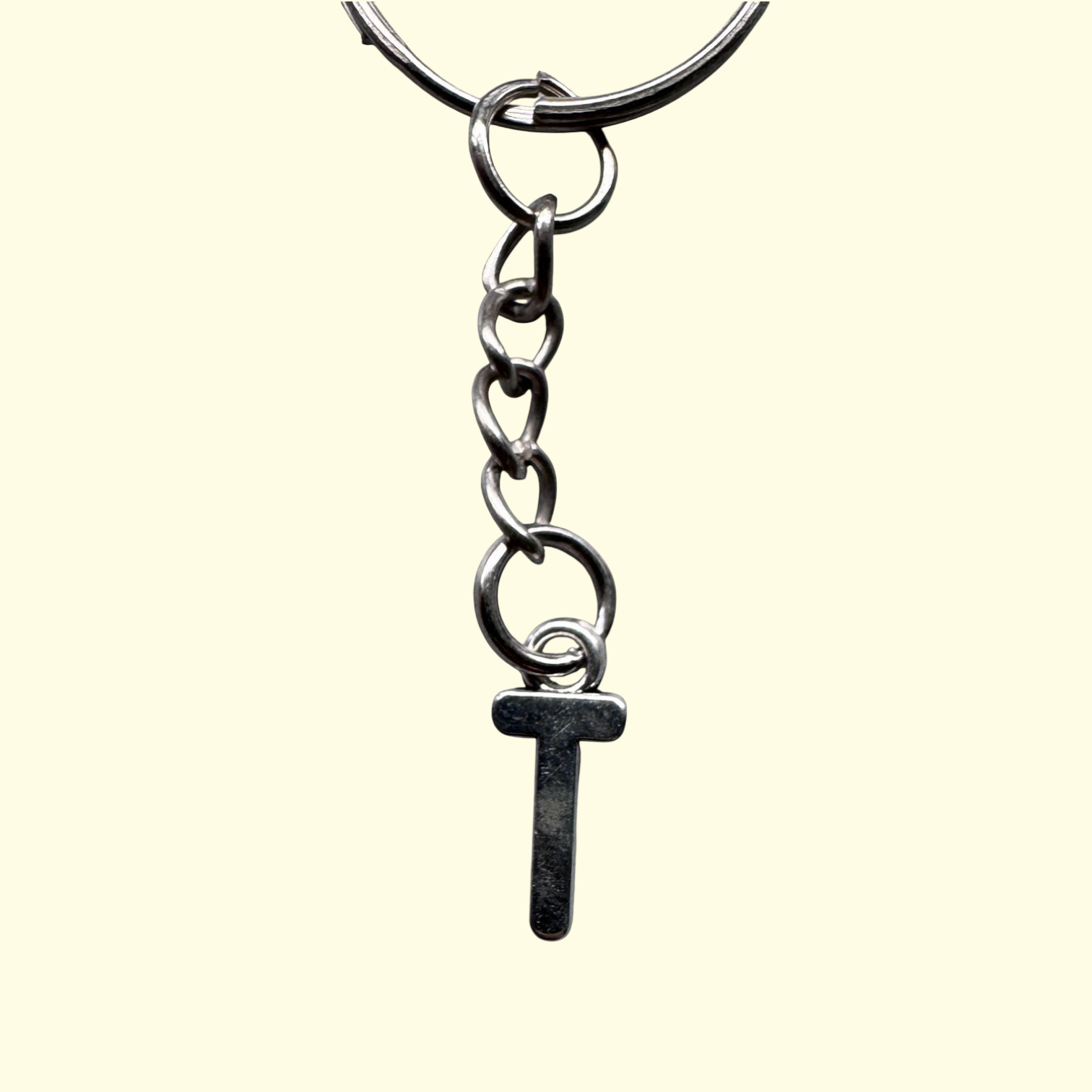 Letter T Keyring