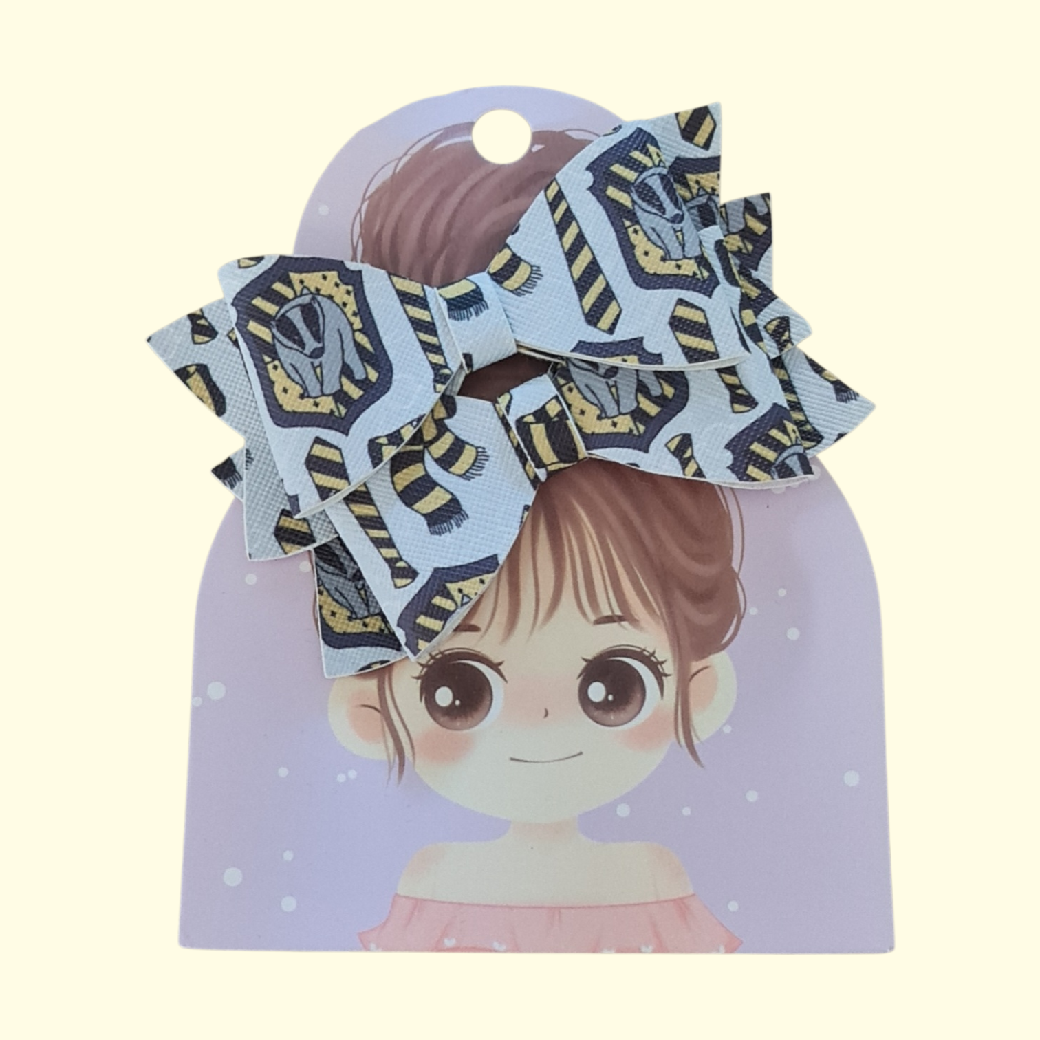 Harry Potter Hufflepuff Hair Bow x2