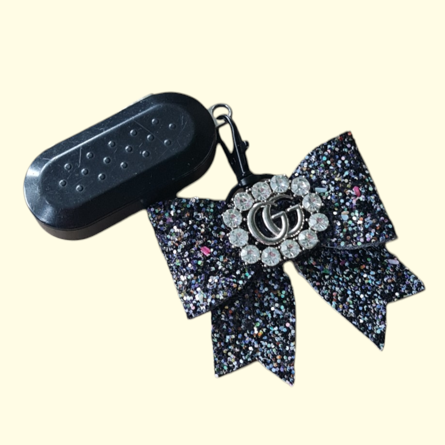 Black Silver Silver Gucci Bag Charm