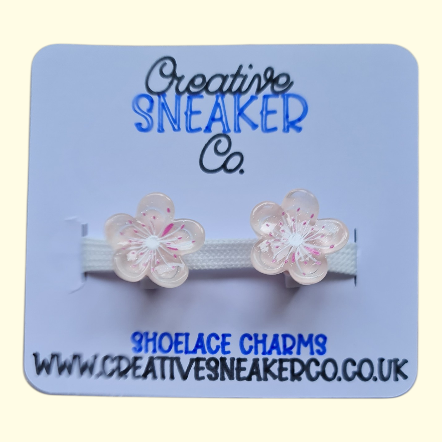 Flower Pink Shoelace Charms