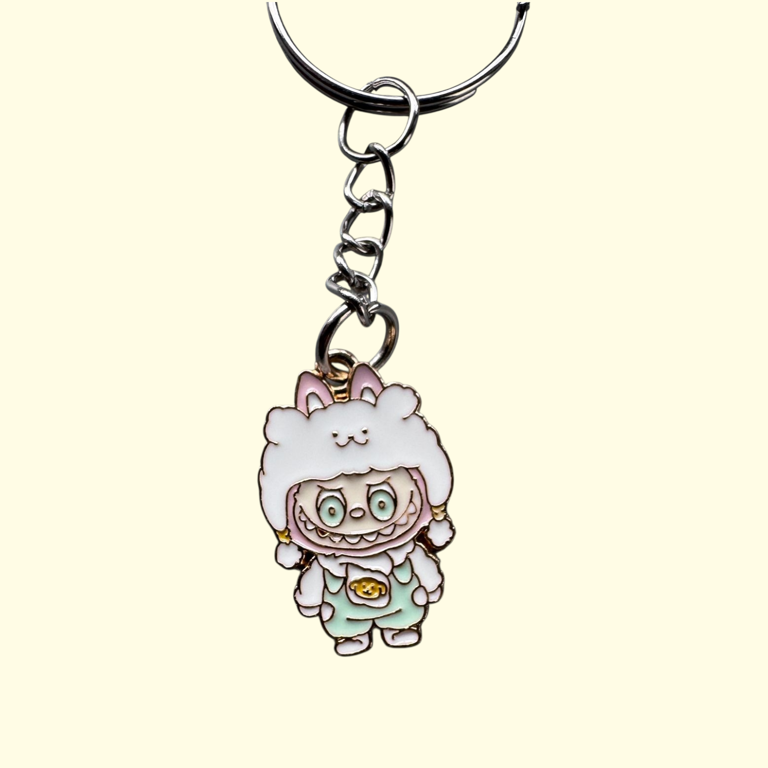 Labubu Pastel White Keyring