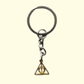 Harry Potter Deathly Hallows Gold Keyring