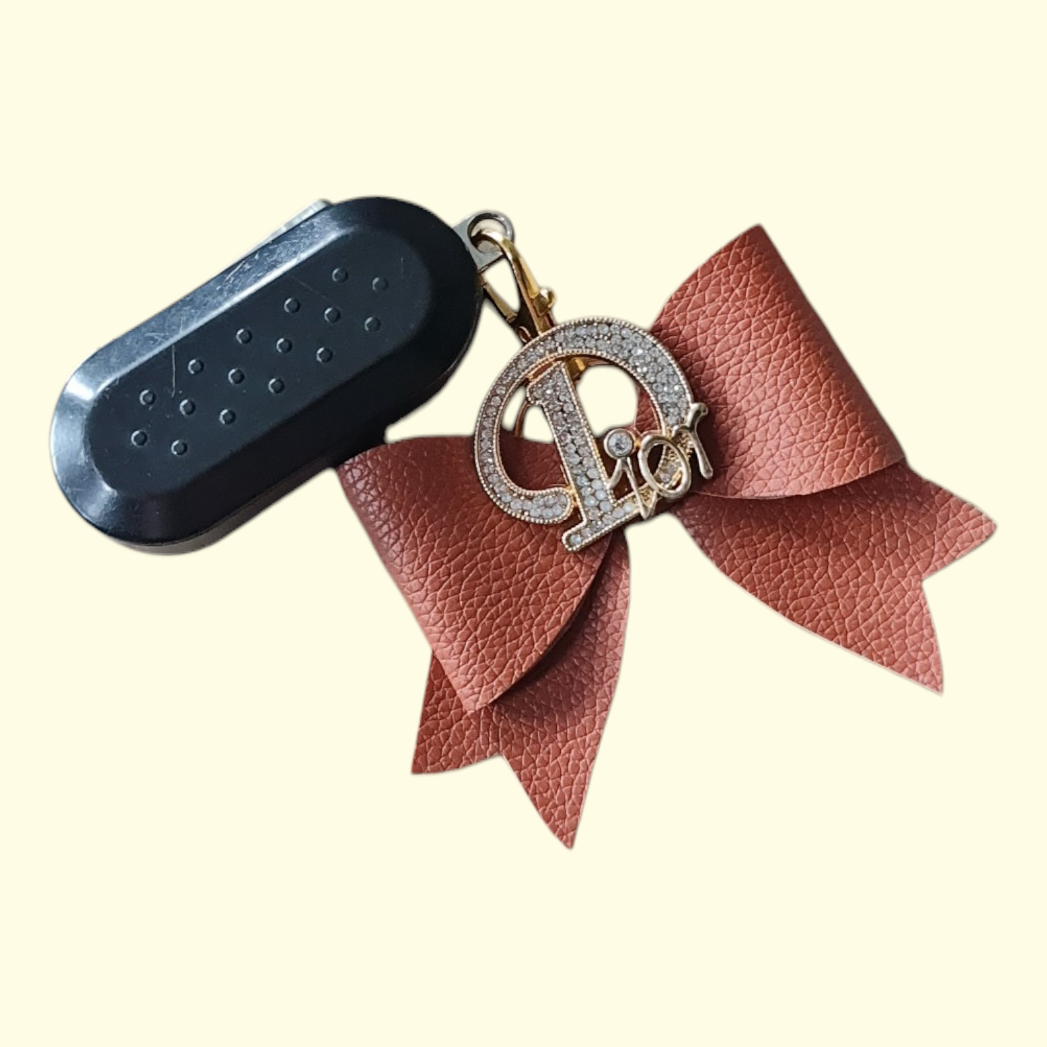 Light Brown Gold Dior Bag Charm