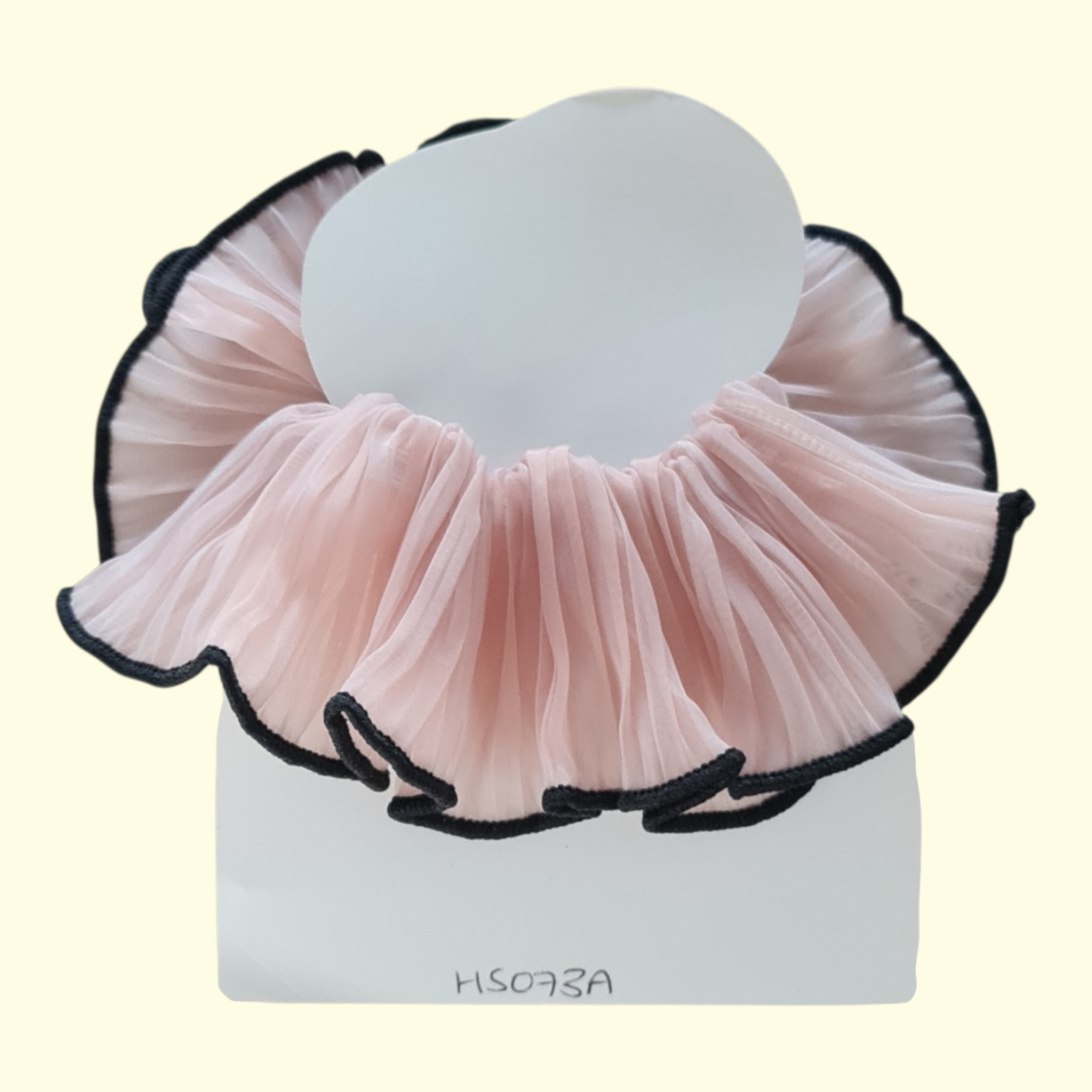 Large Frill Pink Hair Scrunchie