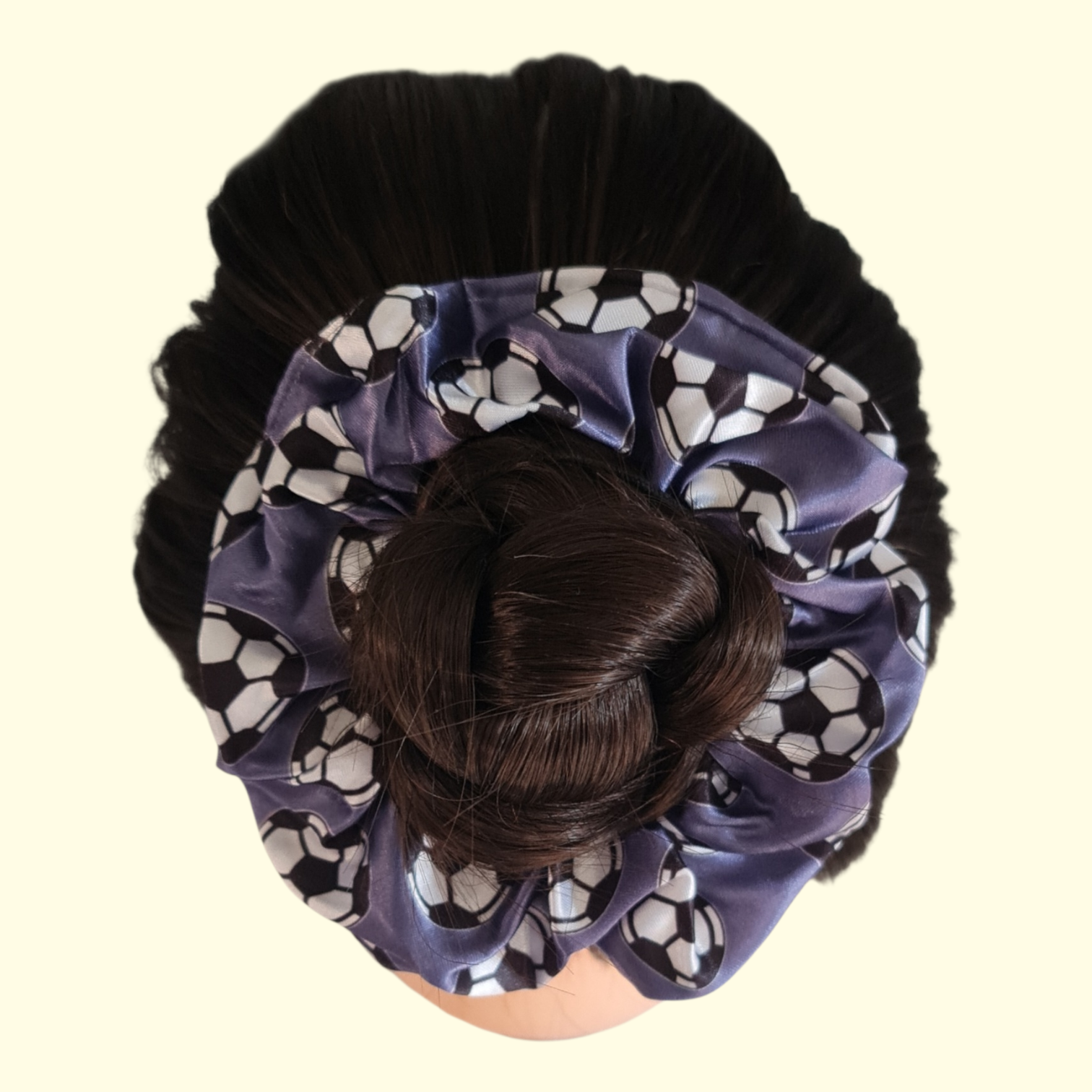 Football Grey Hair Scrunchie