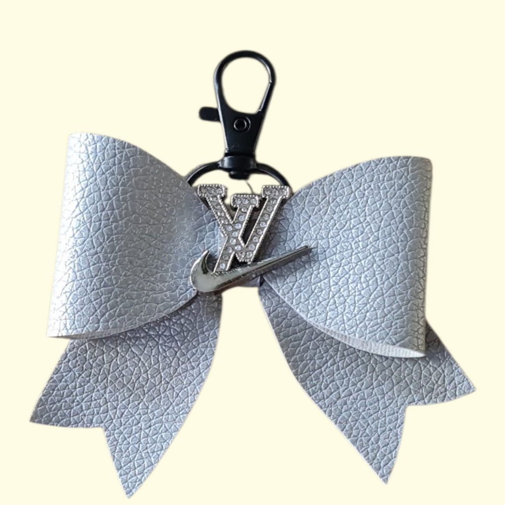 Silver Silver LV Swoosh Bag Charm