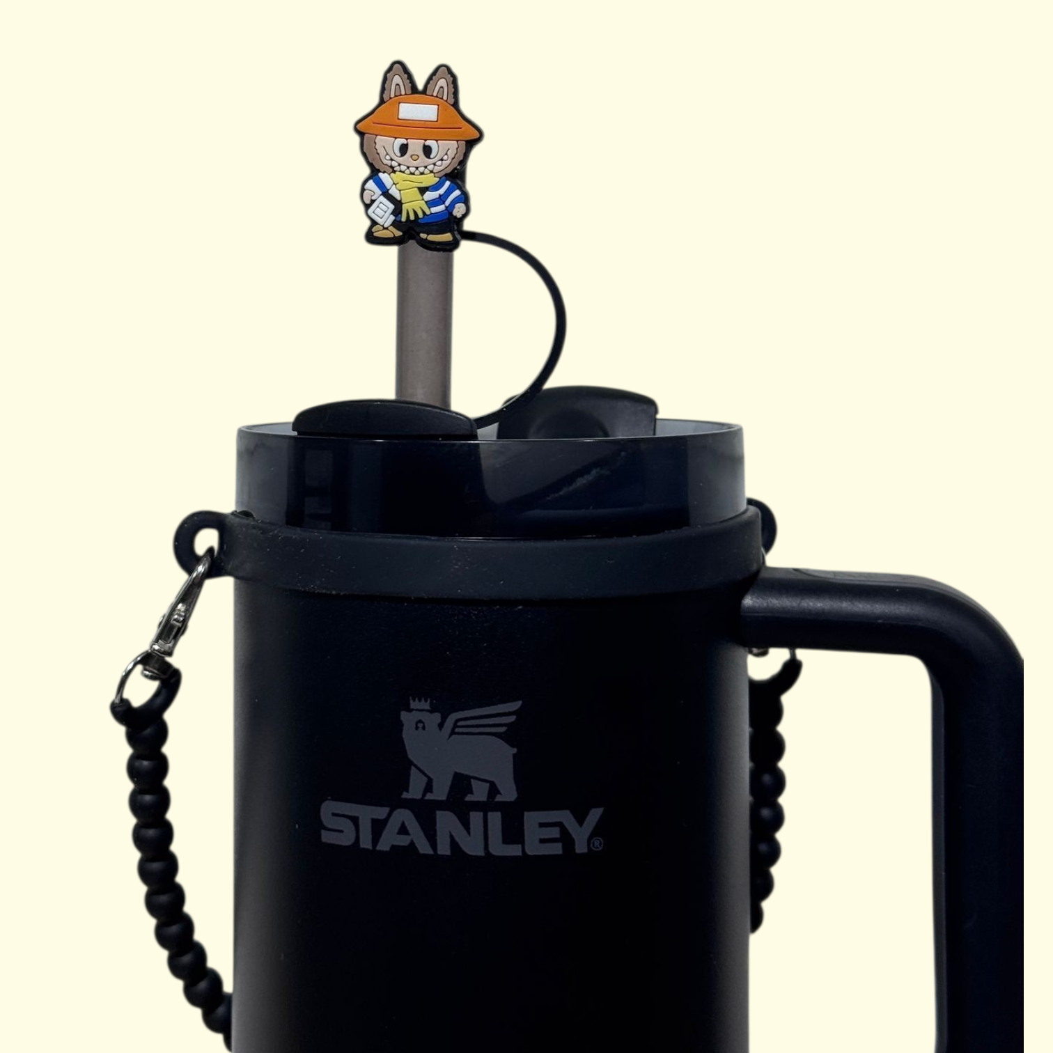 Labubu Farmer Straw Topper