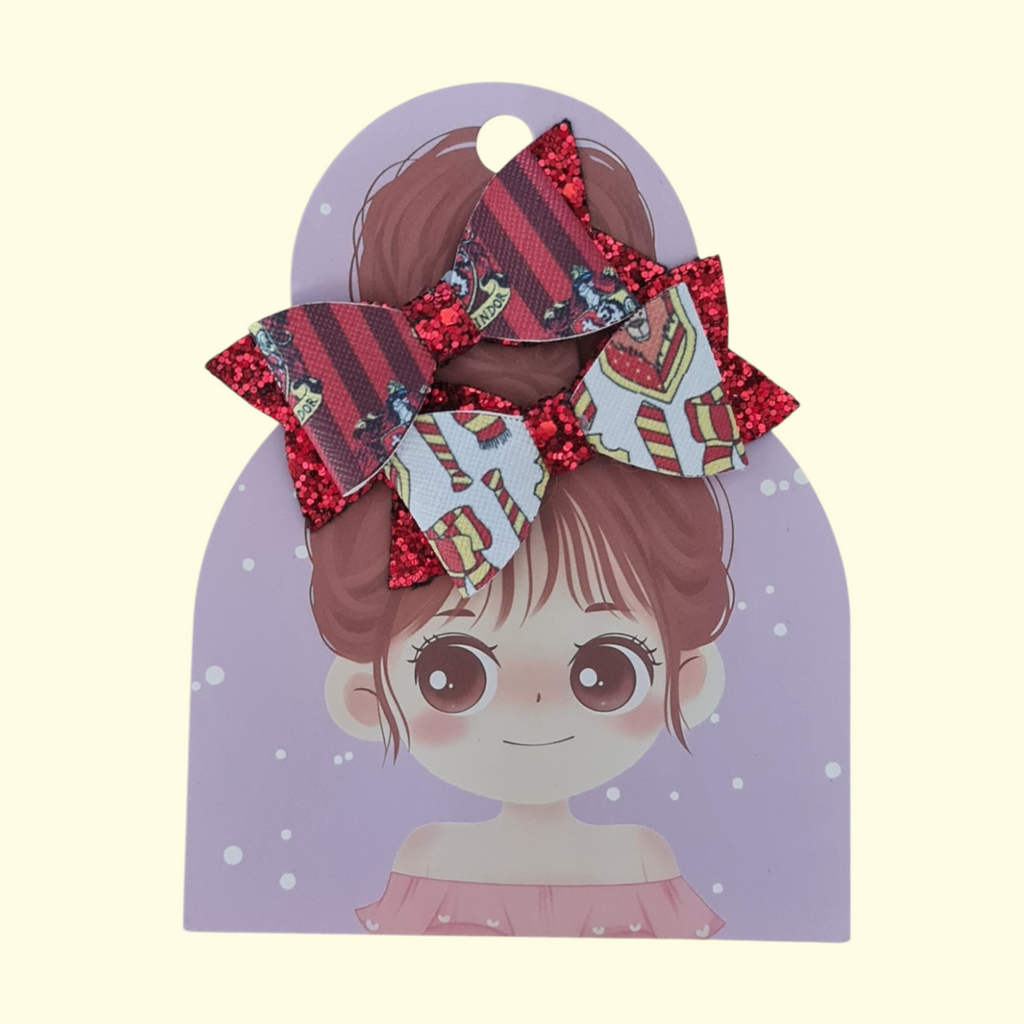 Harry Potter Gryffindor Hair Bow x2