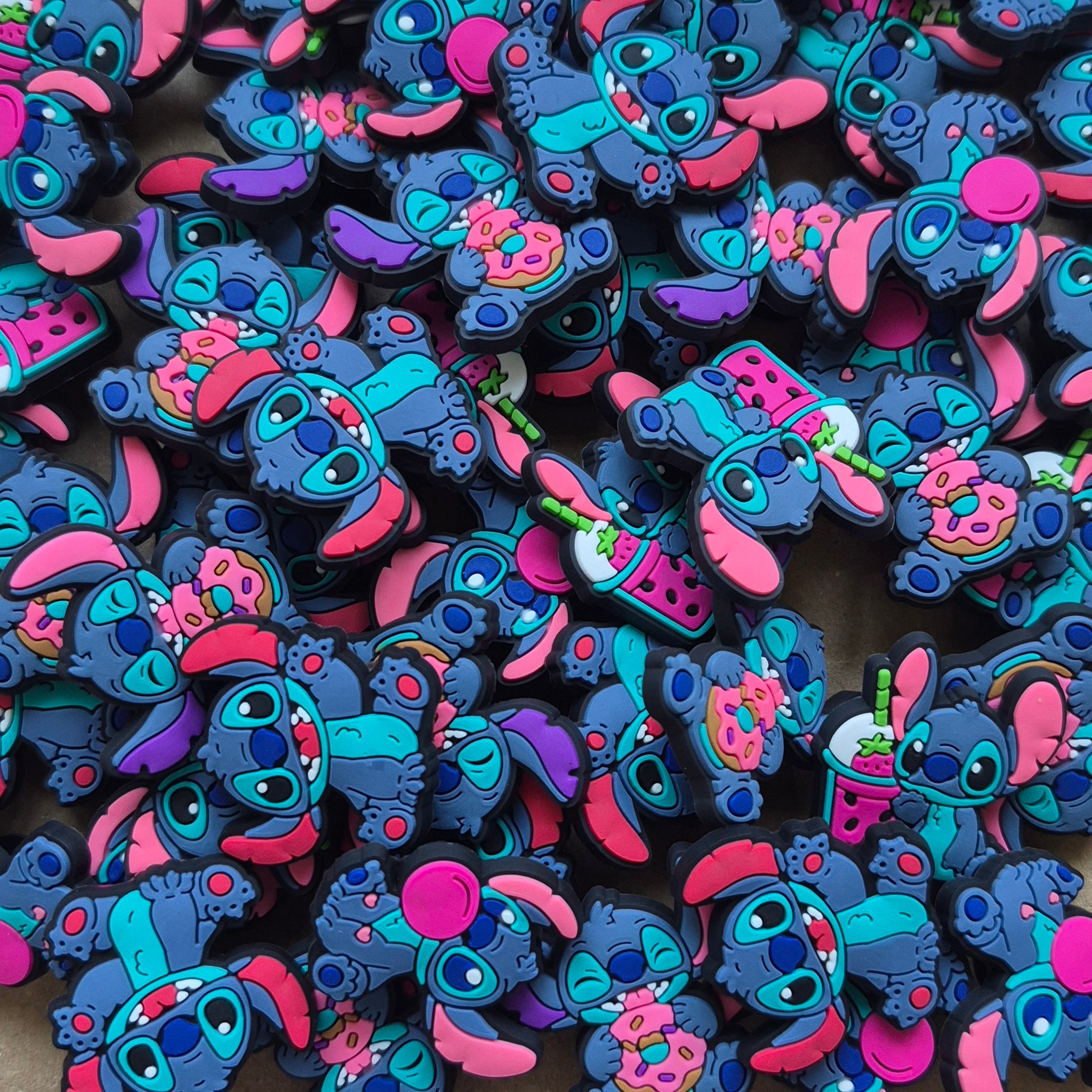 Stitch Crocs Charms x4