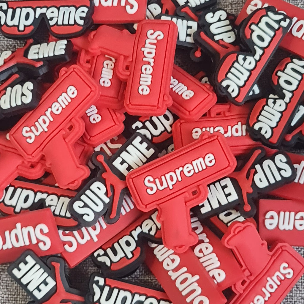 Supreme Crocs Charms x4