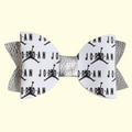 Jumpman Silver Patent Hair Bow