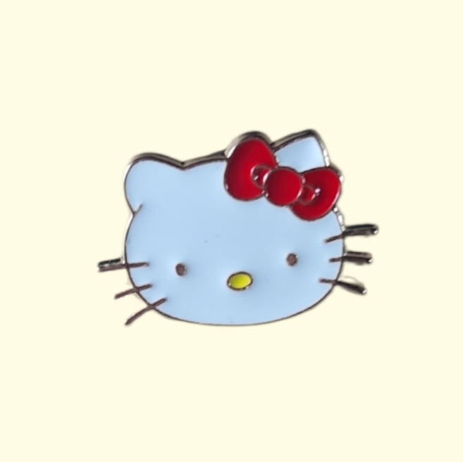 Hello Kitty Face Pin Badge