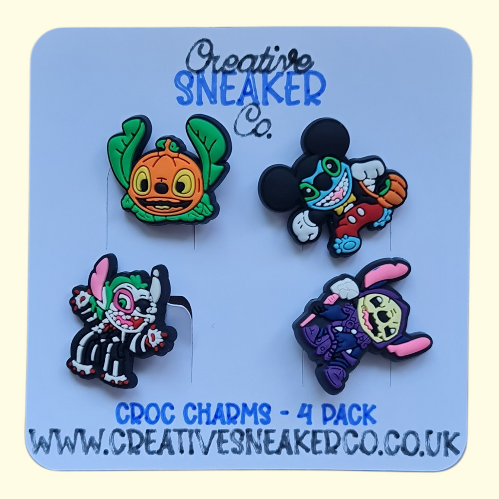 Stitch Halloween Crocs Charms x4