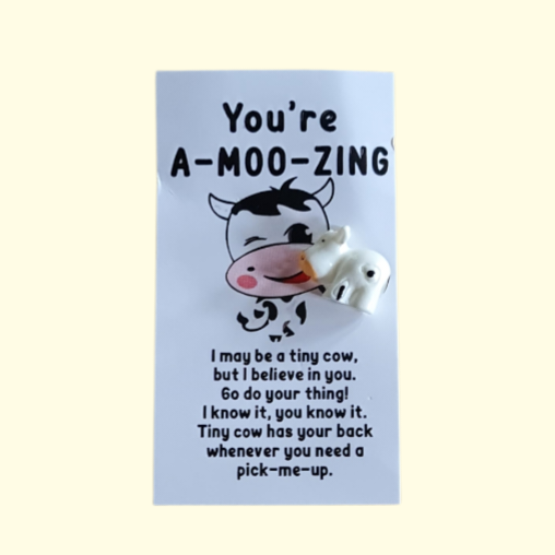 You're A-Moo-Zing Cow Pocket Hug