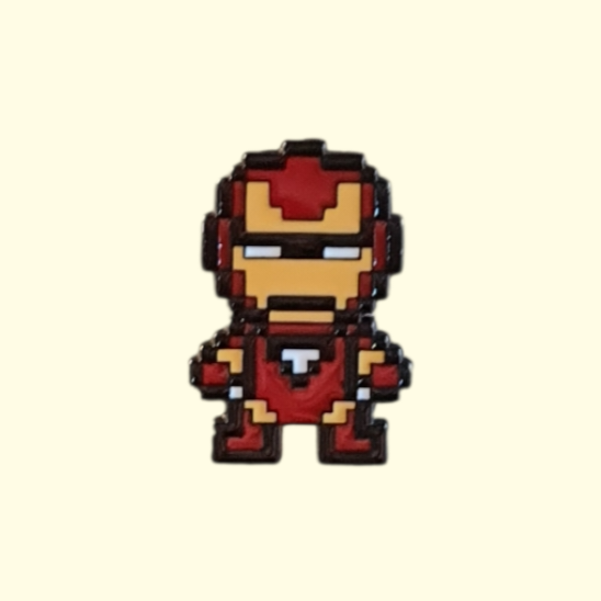 Marvel Iron Man Blocks Pin Badge