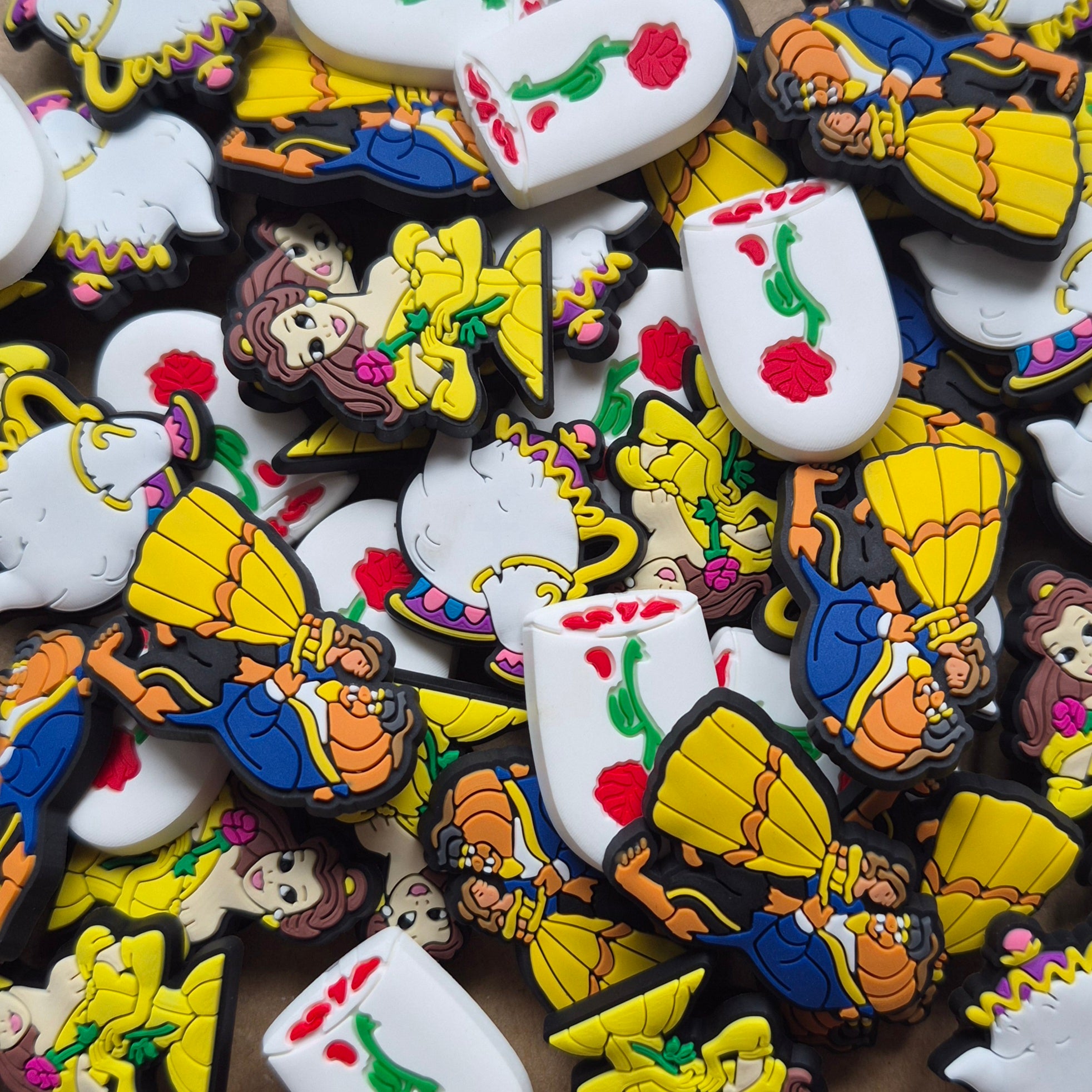 Princess Belle Crocs Charms x4