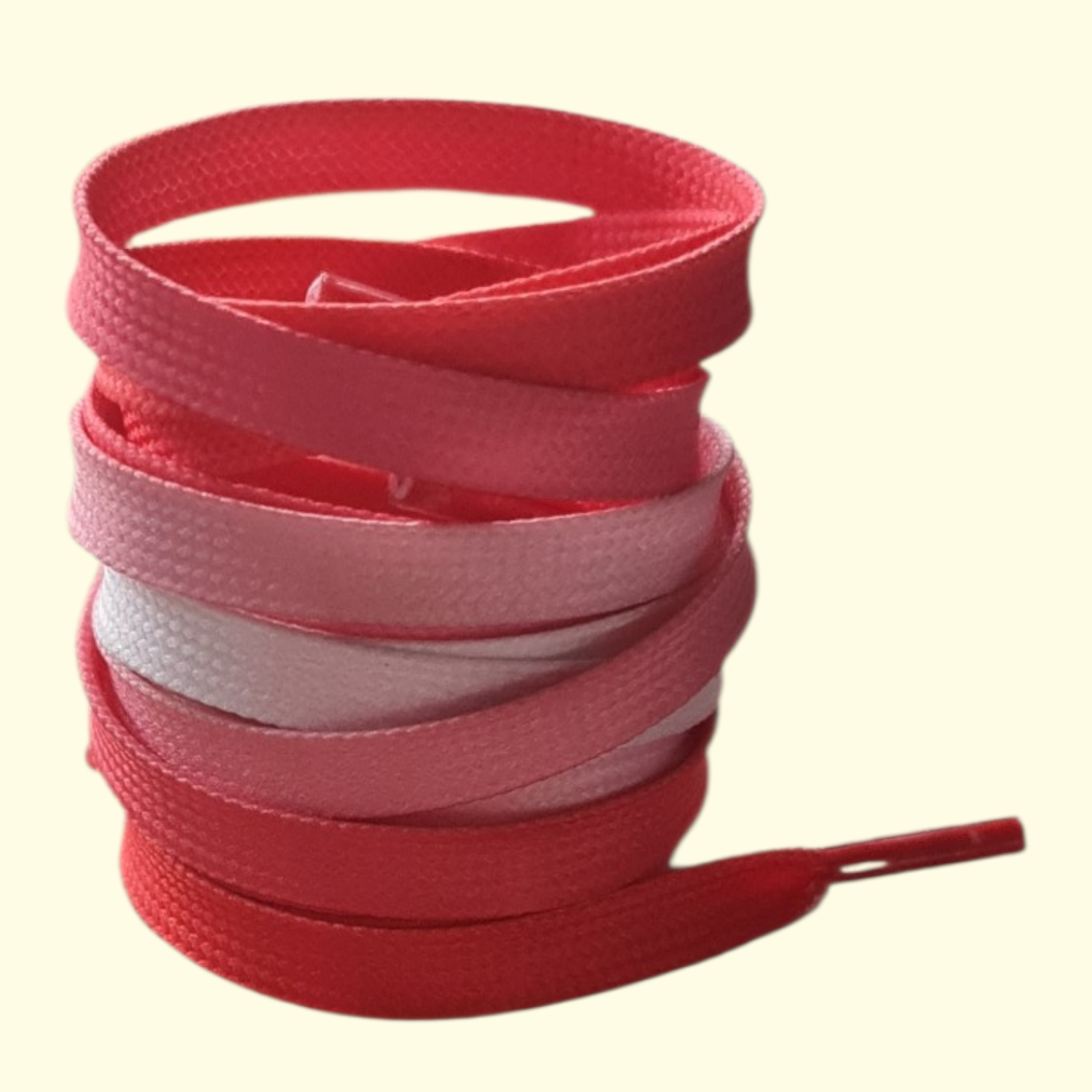 Tie Dye Fade Flat Shoelaces 120cm Red