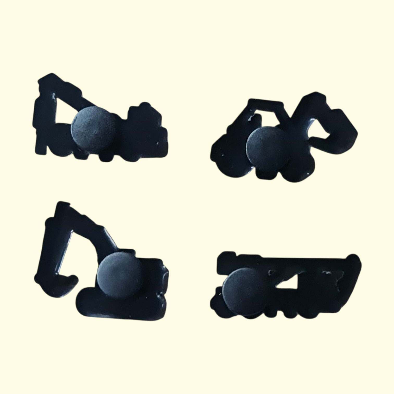 Construction Vehicles Crocs Charms x4