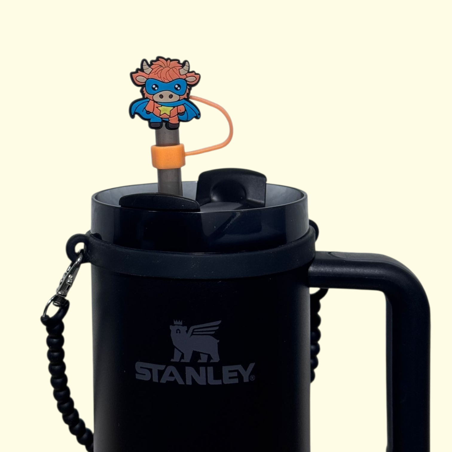 Highland Cow Hero Straw Topper