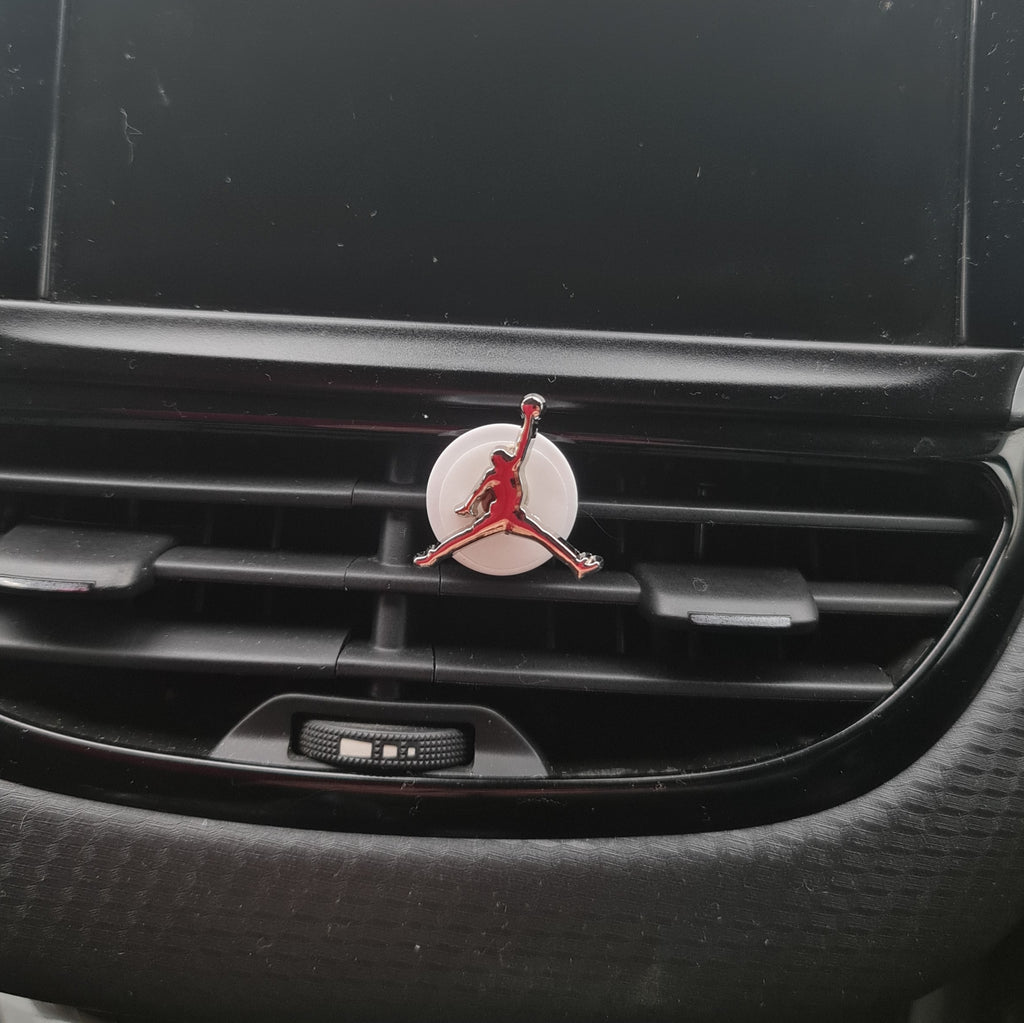 Jumpman Silver Clip In Car Air Freshener