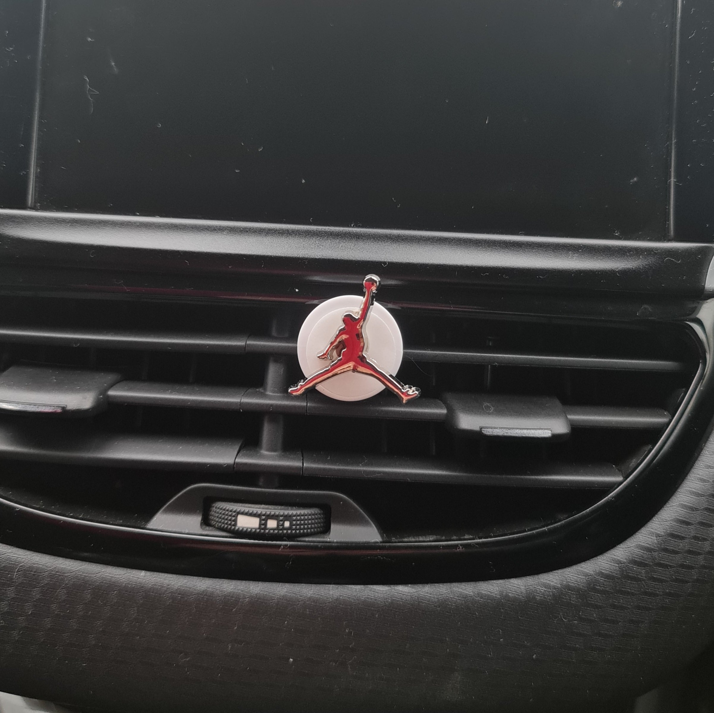 Jumpman Silver Clip In Car Air Freshener