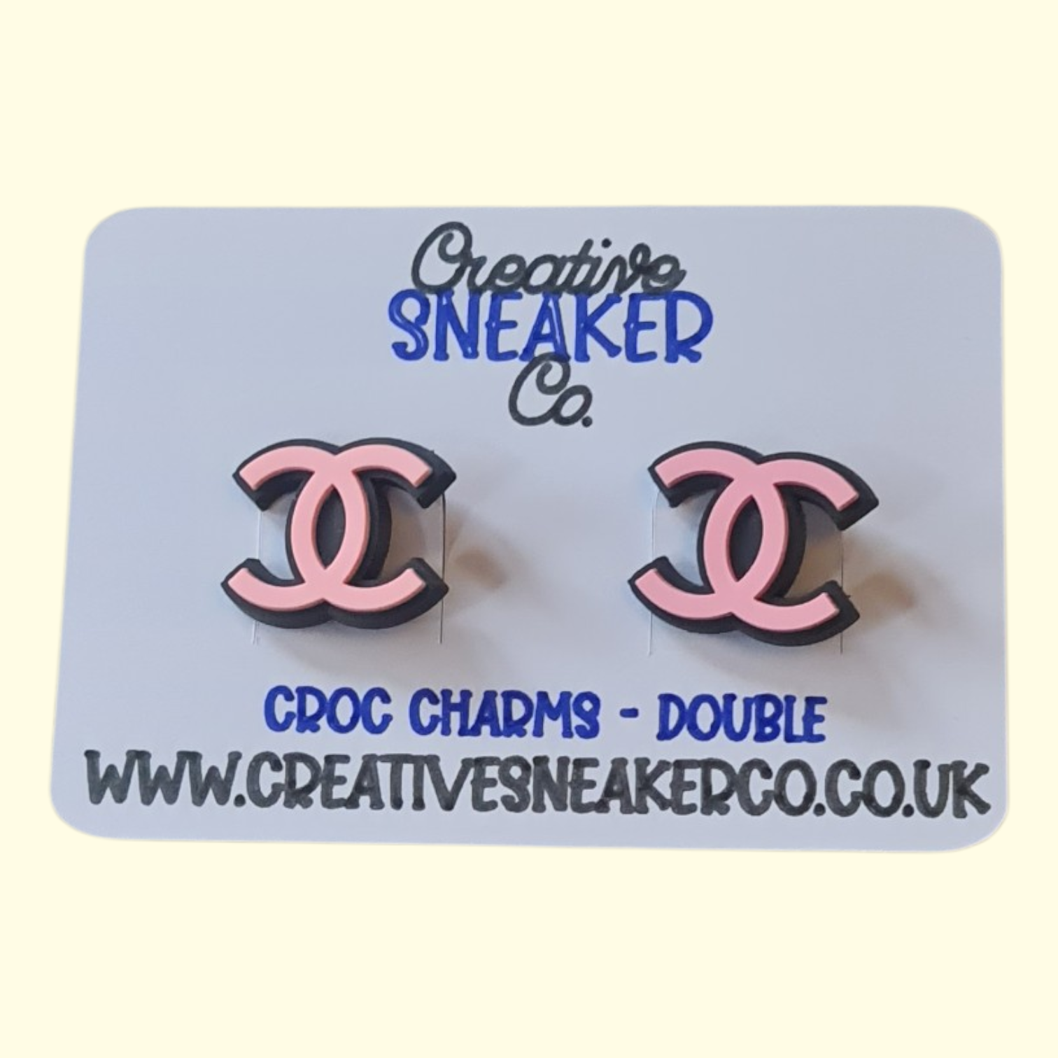 Designers Pink Crocs Charms x2