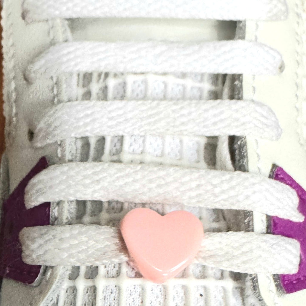 Heart Peach Shoelace Charms