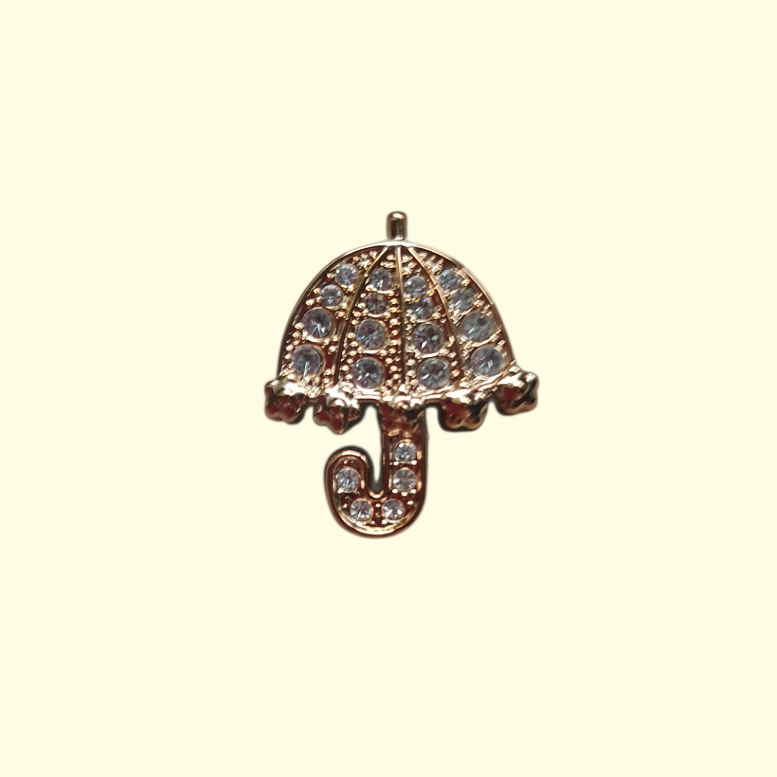 Gold Bling Umbrella Crocs Charms x4