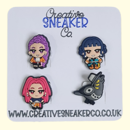 K-Pop Huntrix Crocs Charms 4 Pack