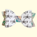 Jumpman Green Marble Glitter Hair Bow
