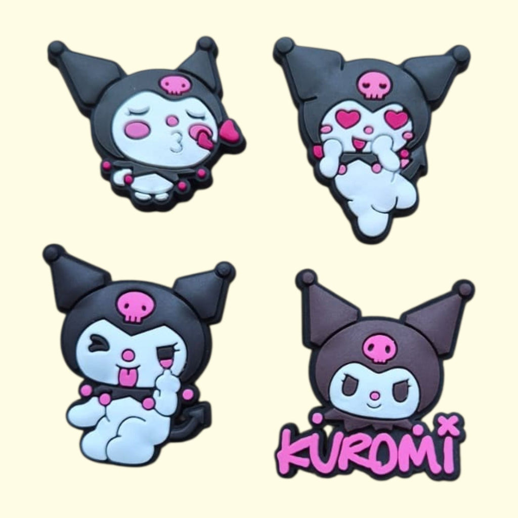 Kuromi Crocs Charms x4