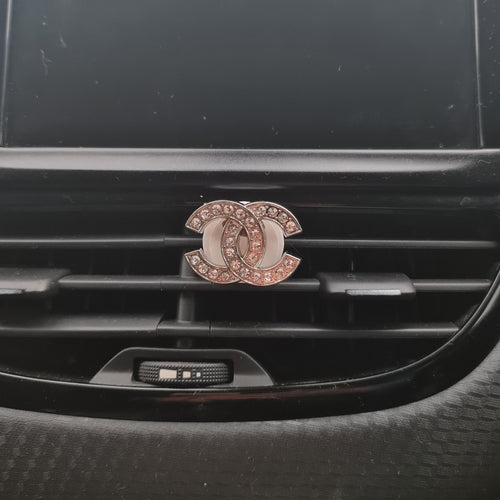 Chanel Silver Clip In Car Air Freshener