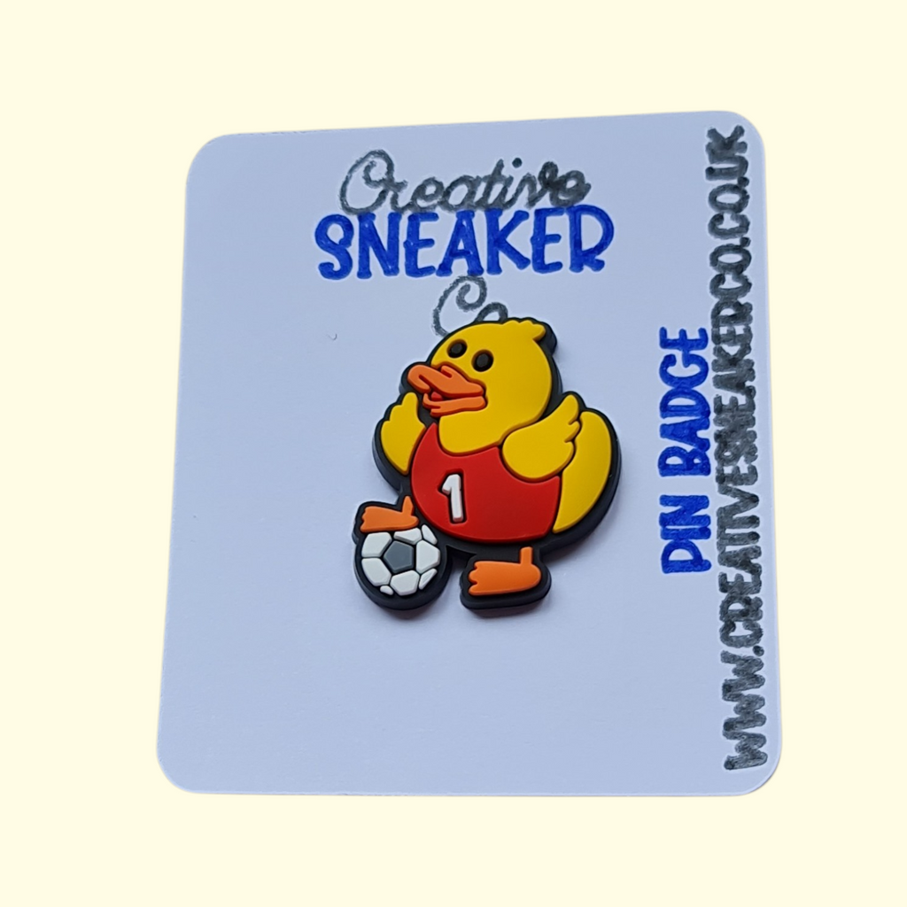 Duck Football Pin Badge