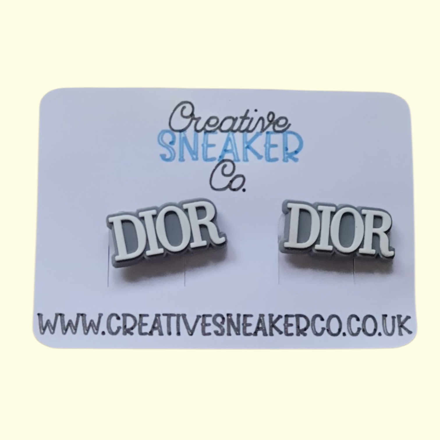 Designers Grey Crocs Charms x2