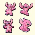 Stitch Angel Crocs Charms x4