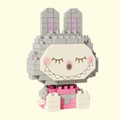 Labubu Micro Bricks Grey