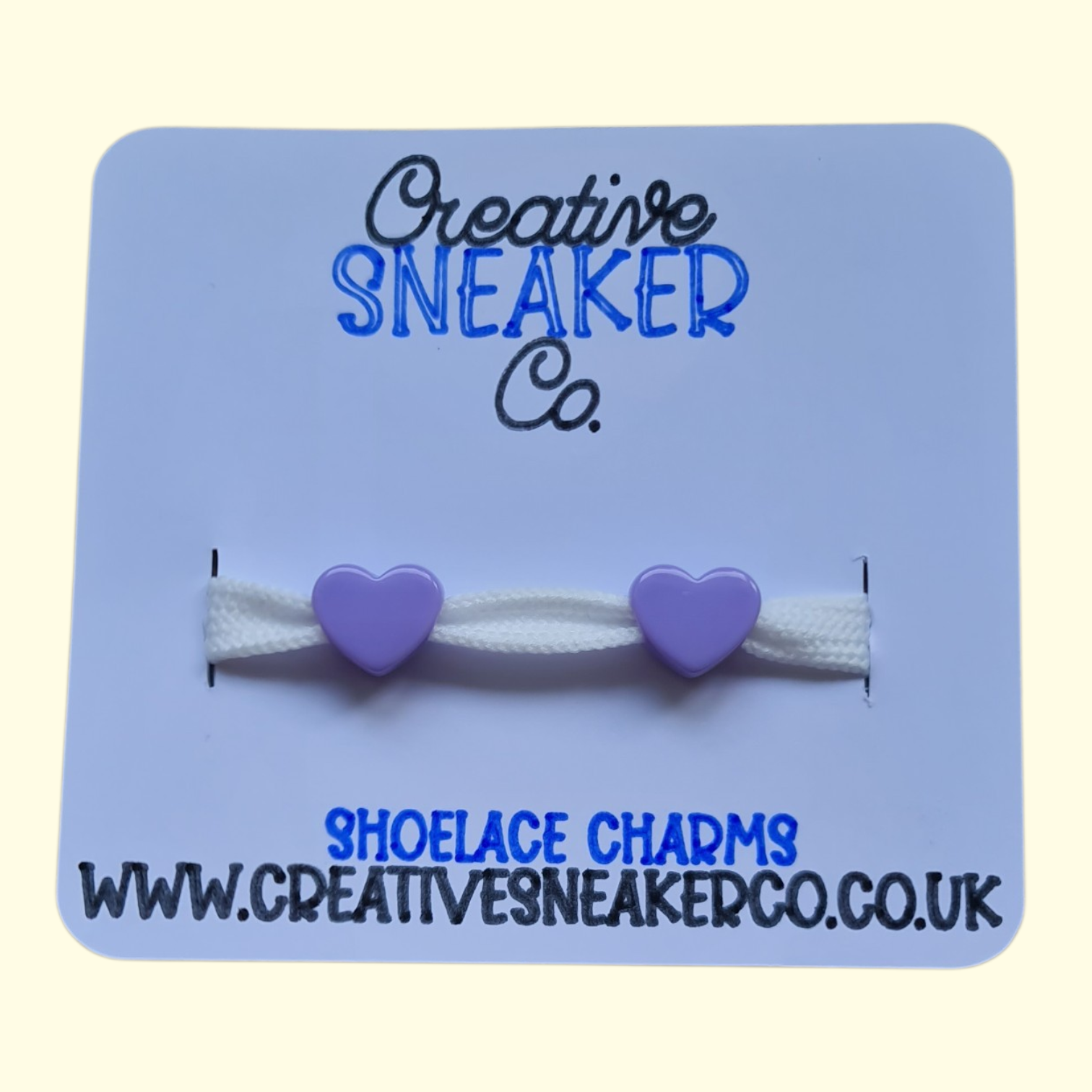 Heart Purple Shoelace Charms