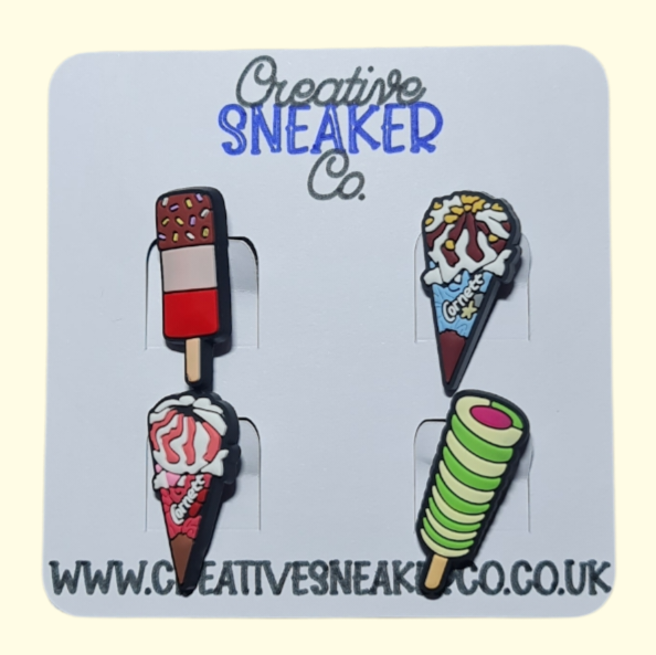 Ice Lolly Crocs Charms x4