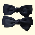 Bow Black Crocs Charms x2