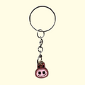 Labubu Face Brown Keyring