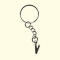 Letter V Keyring