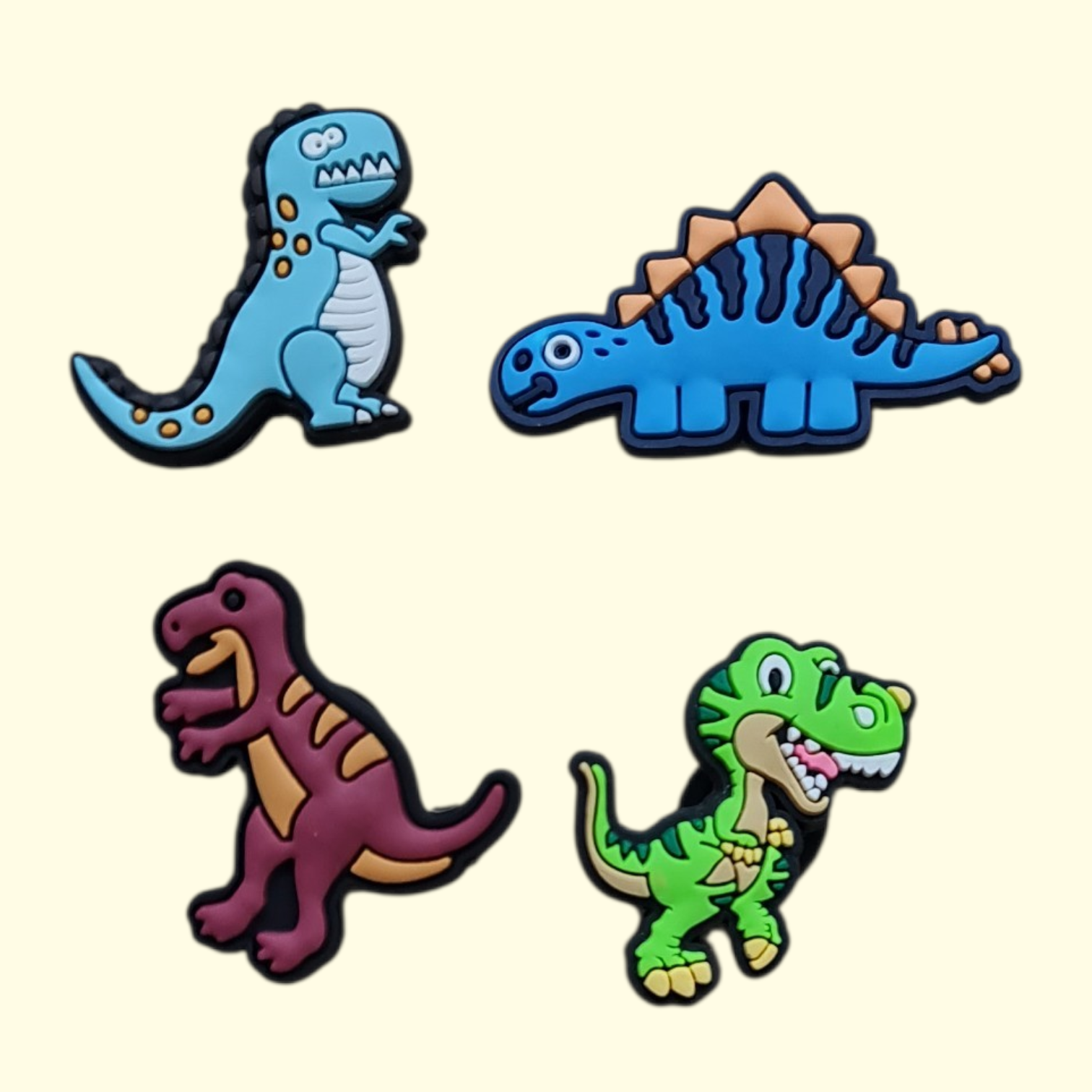 Dinosaur Crocs Charms x4
