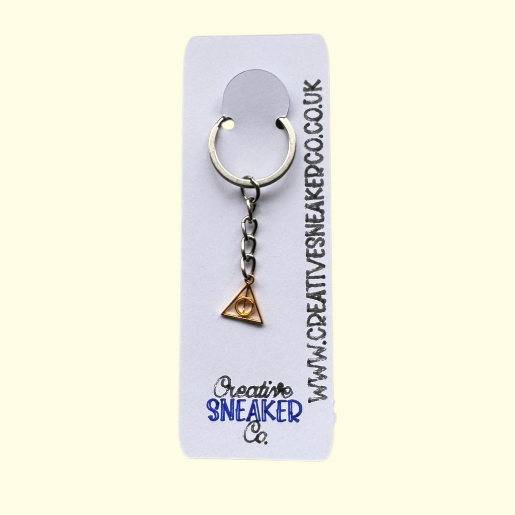 Harry Potter Deathly Hallows Gold Keyring