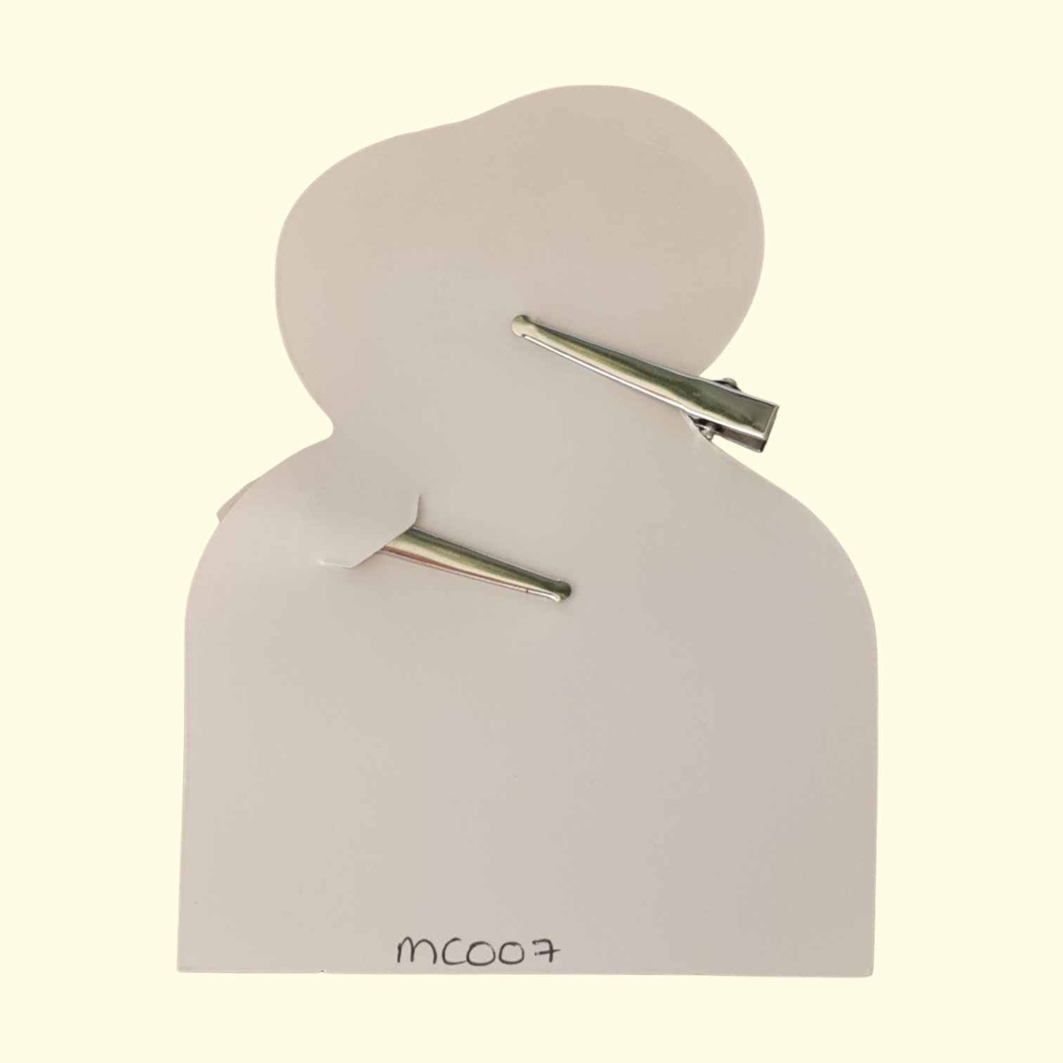 Lace Beige Hair Bow x2