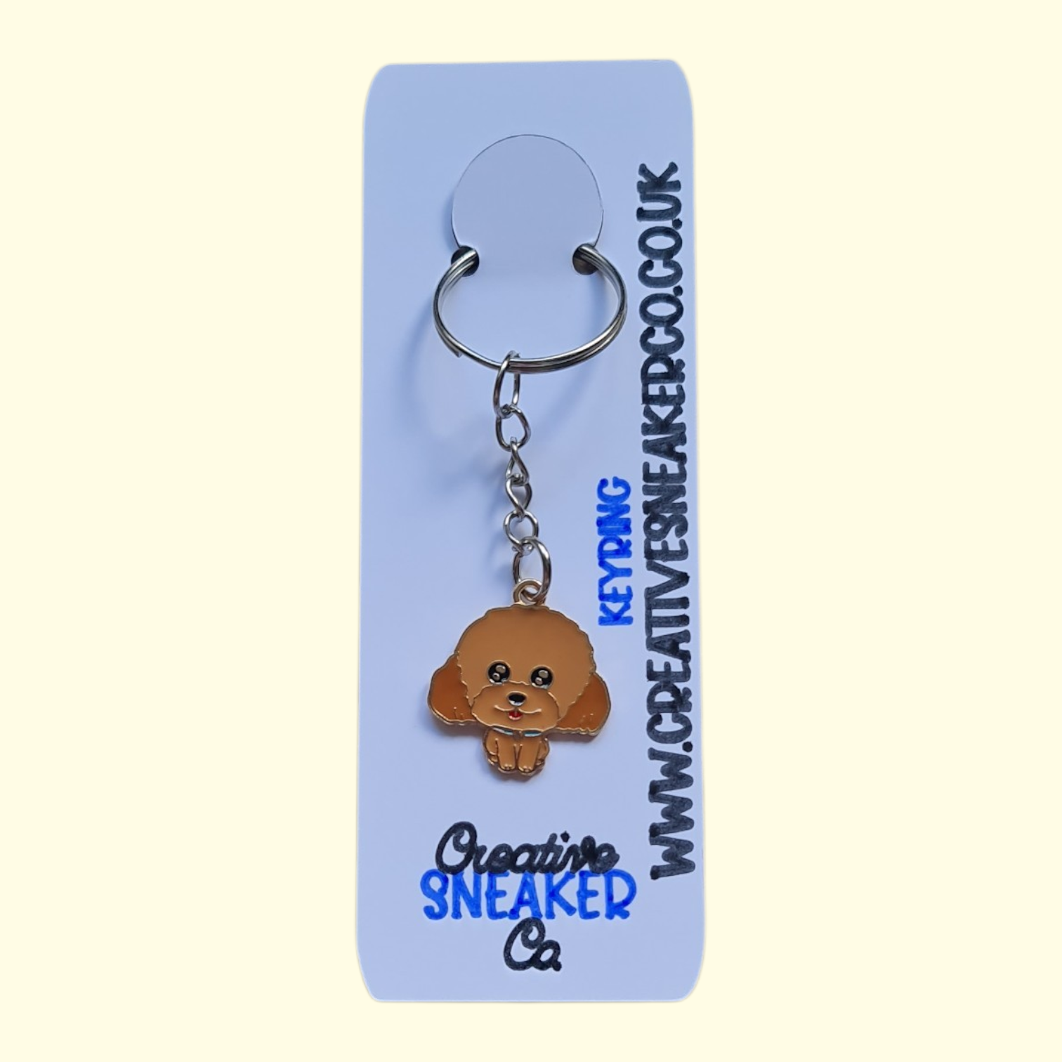 Dog Poodle Keyring