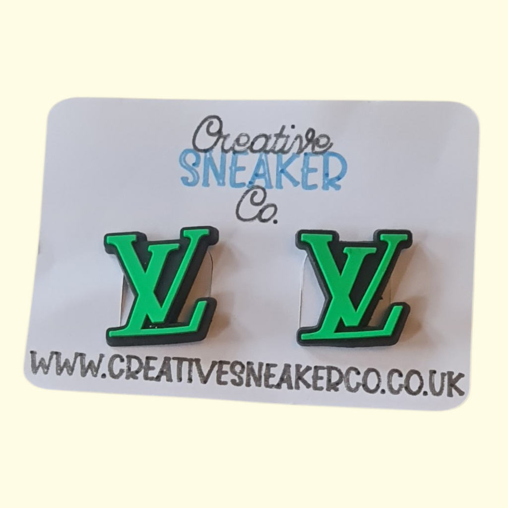 Designers Green Crocs Charms x2