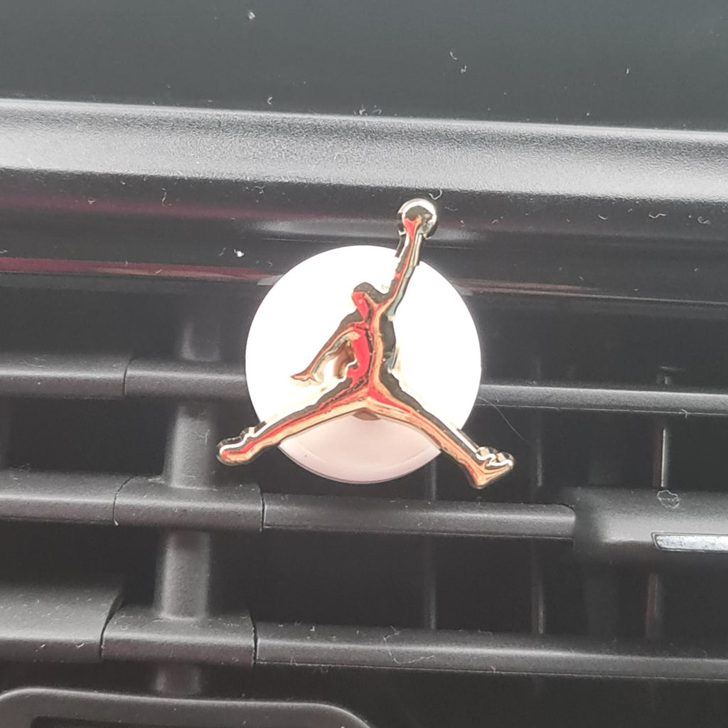 Jumpman Gold Clip In Car Air Freshener
