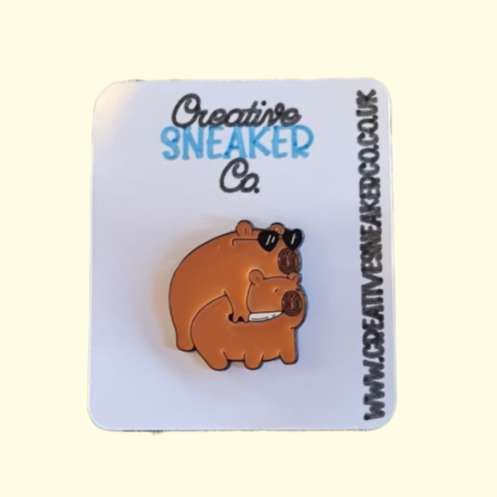 Capybara Pin Badge