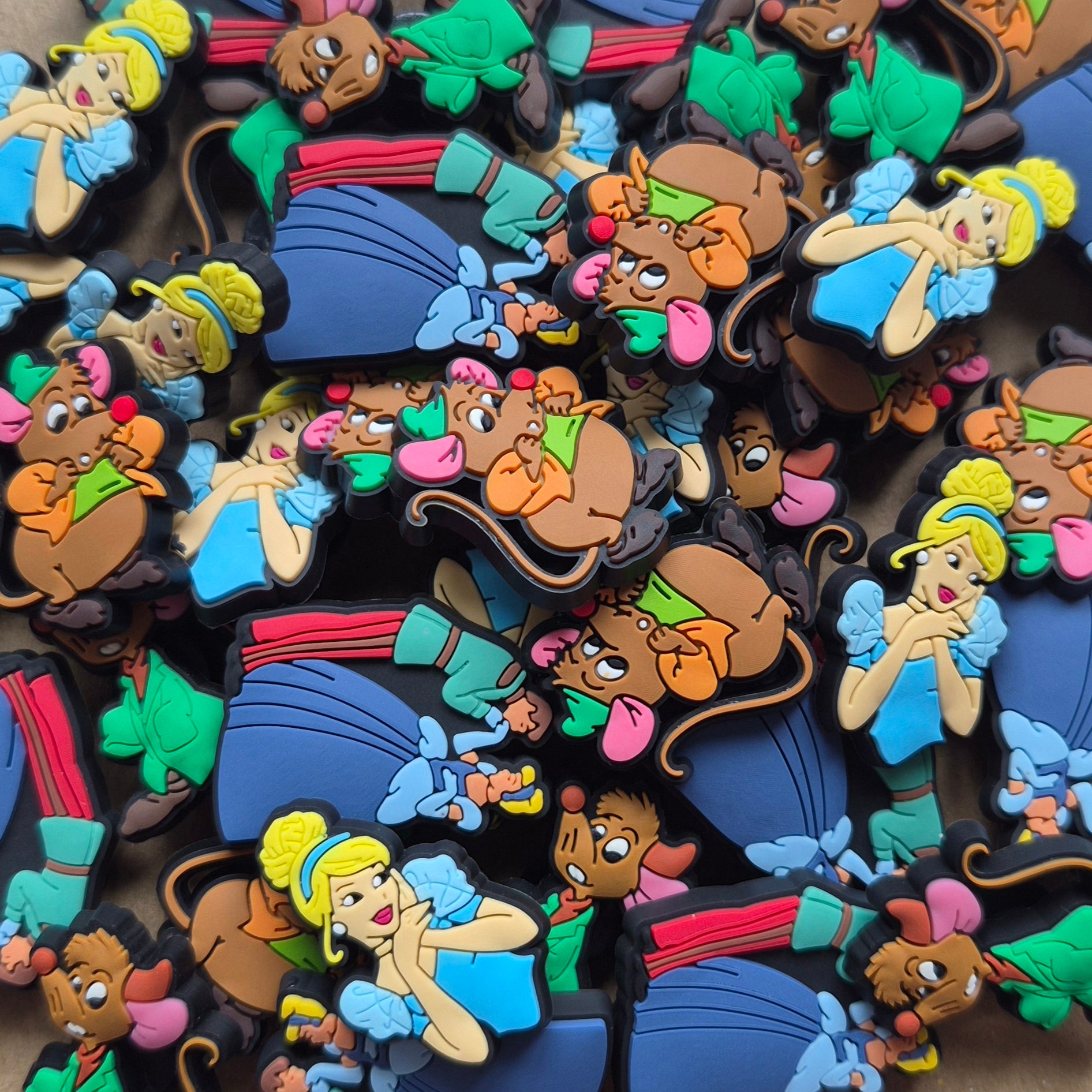 Princess Cinderella Crocs Charms x4