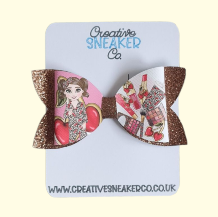Makeup Brunette Standard Hair Bow